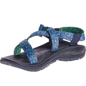 Chaco Zvolv NEW Women's Cobalt Blue and Green Sandals Size 8
